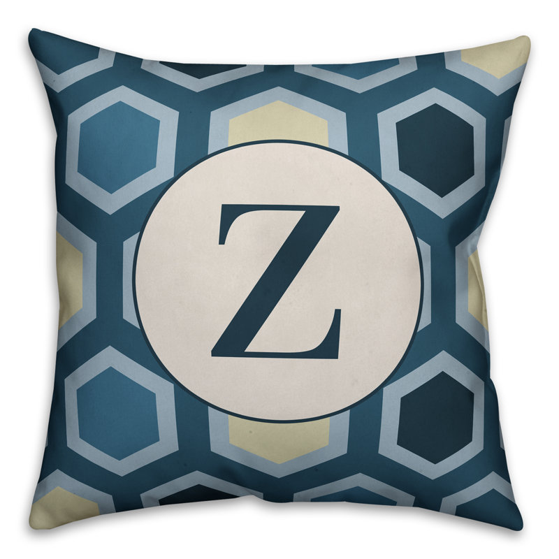 Geometric Reversible Throw Pillow, Z