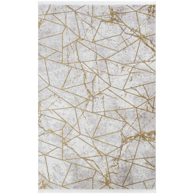 Deeneen Geometric and Abstract Indoor / Outdoor Area Rug, Rectangle 120 x 180cm