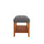 Banc en tissu gris Charla-222646619