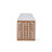 Gingerbread 6.7'' H Stoneware Tabletop Lantern