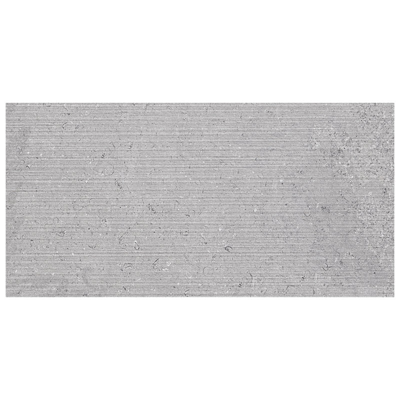 Carrelage mural en porcelaine 11 3/4 po x 23 1/2 po Sensa Stripes, Grey