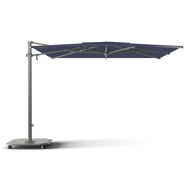 216'' W Sunbrella® Cantilever Umbrella, Charcoal, Canvas Navy Sunbrella® Canvas
