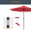 Parasol de marché éclairé 108 po Donyel-1789839471