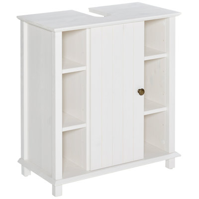 Raab Solid Wood Freestanding Bathroom Cabinet