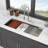 Single Bowl Undermount Workstation Kitchen Sink -  16 Gauge Stainless Steel Deep Sink