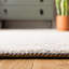 Tapis argent / ivoire en coton tissé à la main Luzerne-23025131