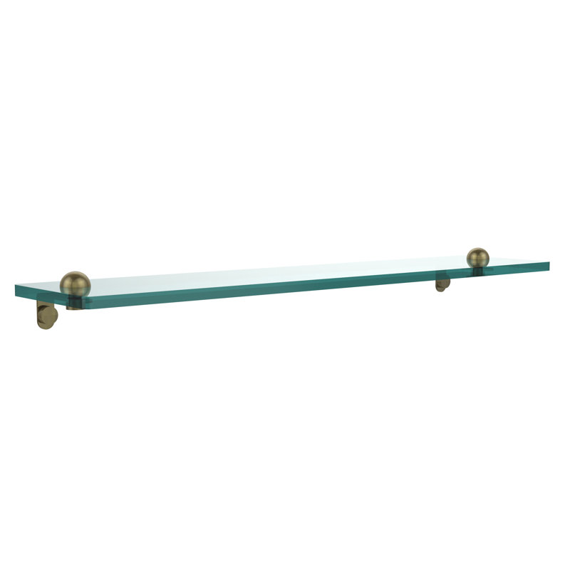 Gober Bracket Shelf, Antique Brass, 22"