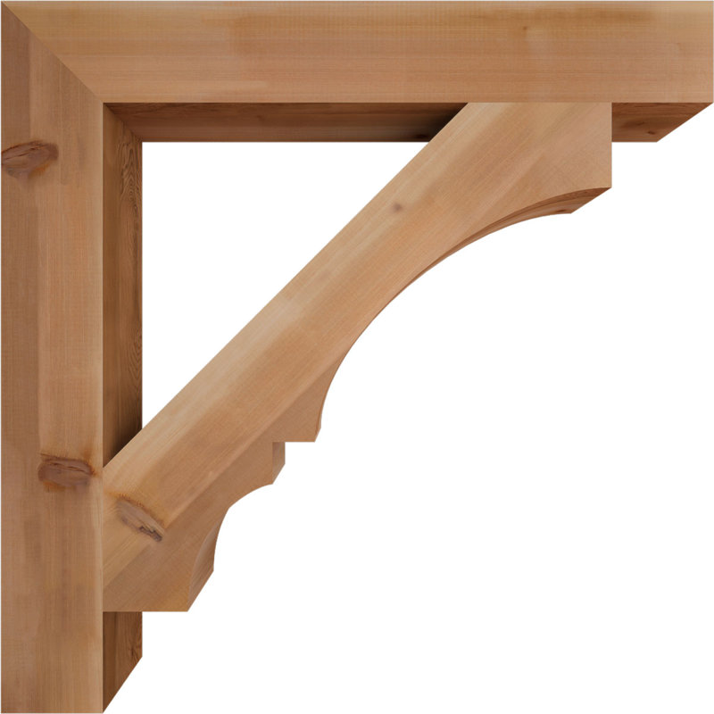 Support de bloc Balboa, L 5 1/2 po x P 42 po x H 42 po, Cèdre rouge de l'Ouest lisse