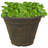 Pepinn 20" x 20" x 14.75" Round Sable Polyresin Outdoor Planter Pot-593275901-661629362