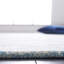 Tapis bleu / ivoire en laine / coton touffeté à la main Braelyne-1877503430