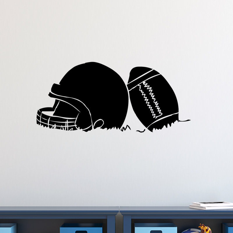 Higdon Sports Non-Wall Damaging Wall Decal, Black