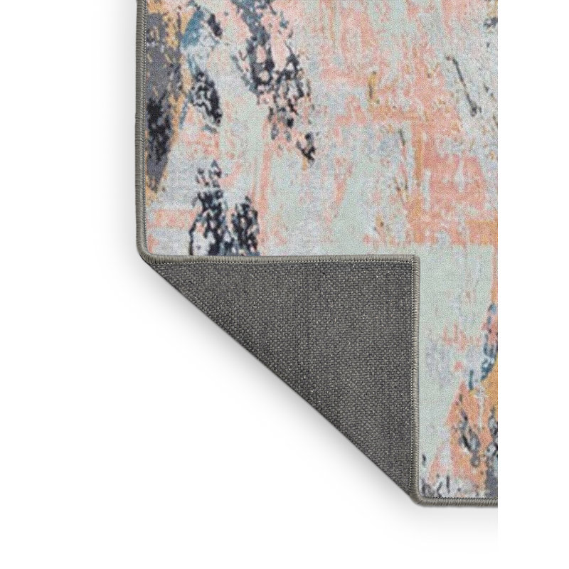 Tapis ivoire / gris Burtt, Rectangle 5 pi x 7 pi