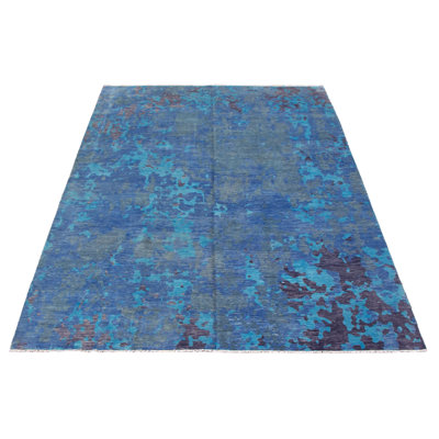 One-of-a-Kind 10' X 13'11" New Age Wool Area Rug in Blue