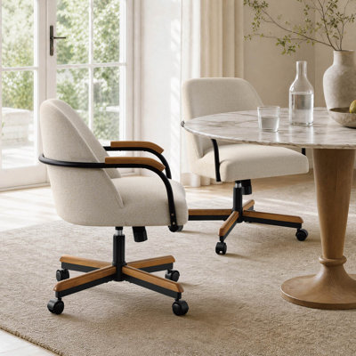 Chaise de loisirs ergonomique à roulettes pivotantes Modern