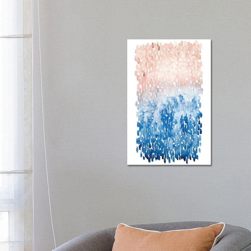 Coral Cascade I by Grace Popp - Wrapped Canvas Gallery-Wrapped Canvas Giclée, 66cm H x 46cm W