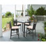 Ensemble bistro rectangulaire pour 4 personnes de 19 po de long