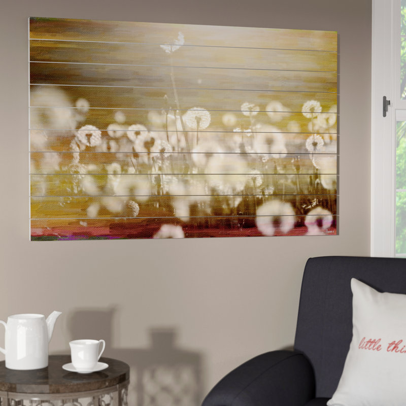 «Field» par Parvez Taj - reproduction de photo sur bois sans cadre, H 20 po x l 30 po x 1,5 po