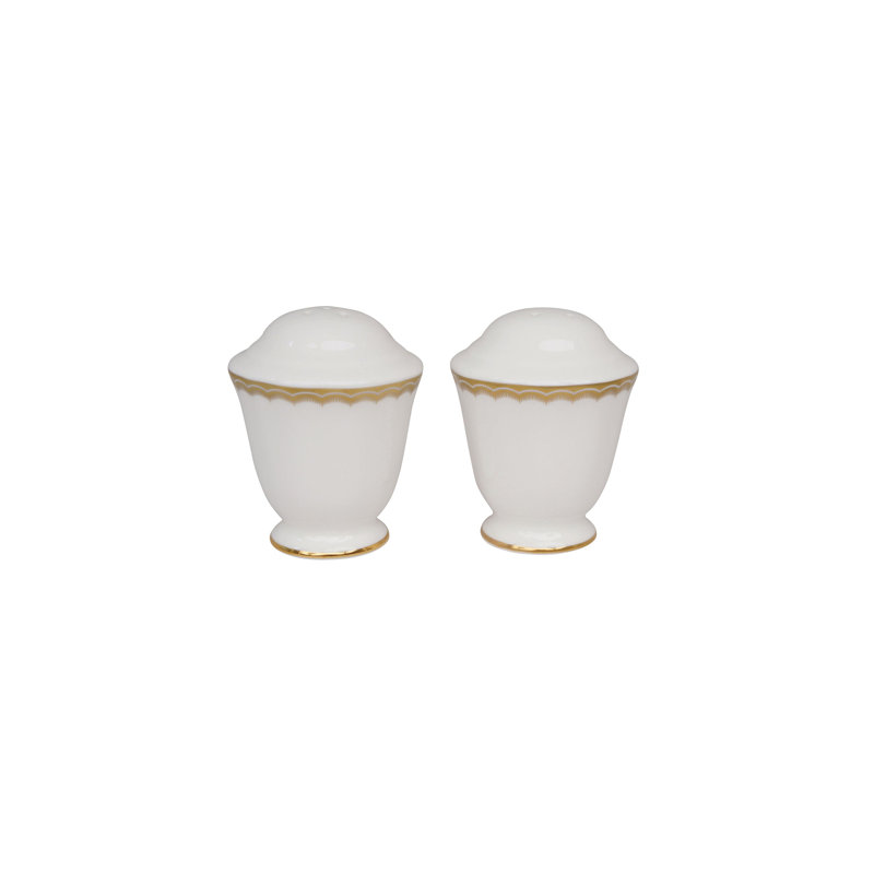 Antique Gold Salt And Pepper Shaker Set