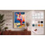 Geometric Pig Modern 1 Piece Wrapped Canvas Wall Art-136703551-136703552