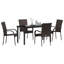 Garden Dining Set 5 Pcs Powder-Coated Steel-1686900158