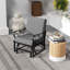 Chaise berçante de patio avec coussin-913543056