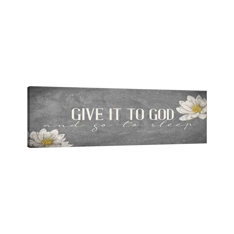 Give It 1 Piece Panoramic Wall Art on Canvas, 50.8cm H x 152.4cm W x 1.91cm D, Wrapped Canvas