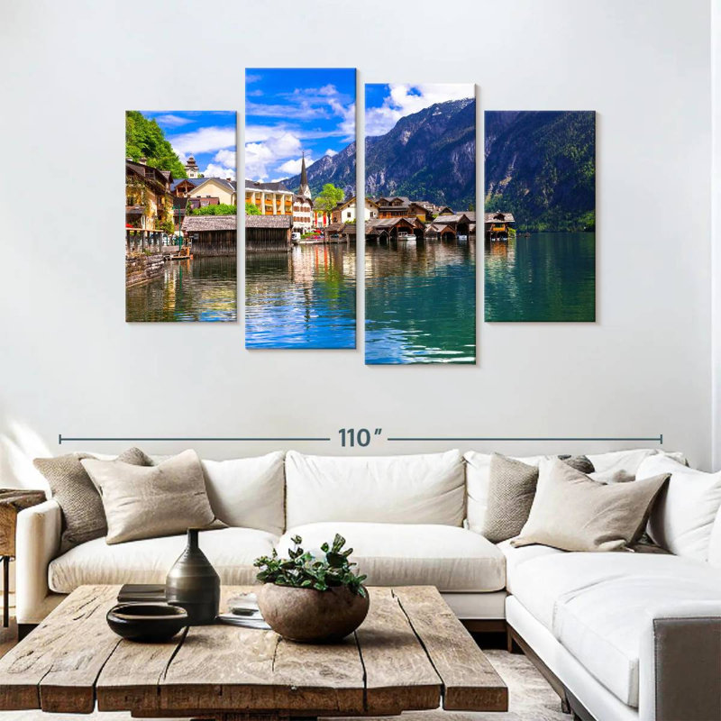 Alvord Scenic Austrian Lake, 54" H x 84" W