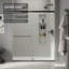 Porte de douche coulissante double 59,63 "x 74" Levity avec poignées à lame avec technologie CleanCoat®-13237803