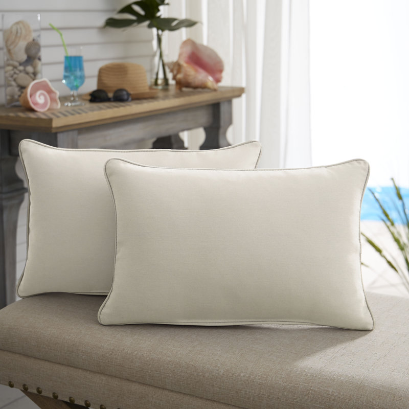Coussin Selene, Ivoire, 14 po x 24 po