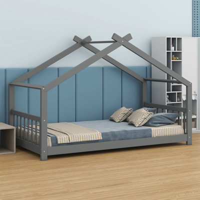 House Bed Wood Bed