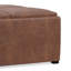 Repose-pieds de rangement pour table basse moderne carrée en cuir végétalien vieilli 35 po avec 4 plateaux Avalon-1585530778-1495768770