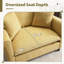 Fauteuil d'appoint surdimensionné de 47 po de large avec siège profond et coussin de taille (ensemble de 2)-1632869841