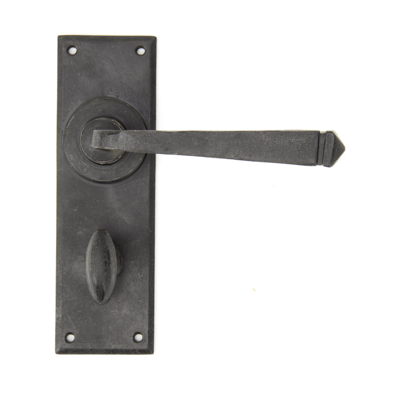 Avon Bathroom Door Handle, External Beeswax