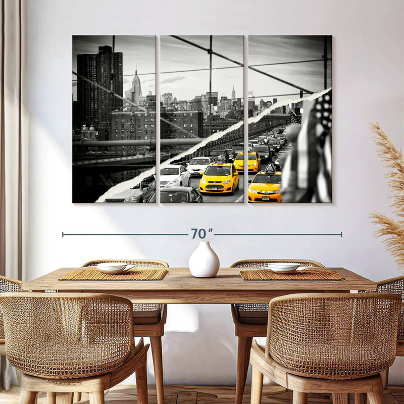 Mehar Dual Torn NYC, 42" H x 65" W