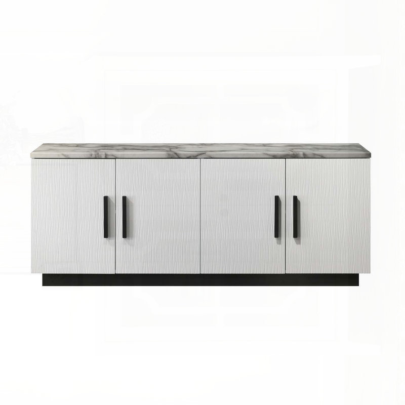 Console avec plateau en faux marbre