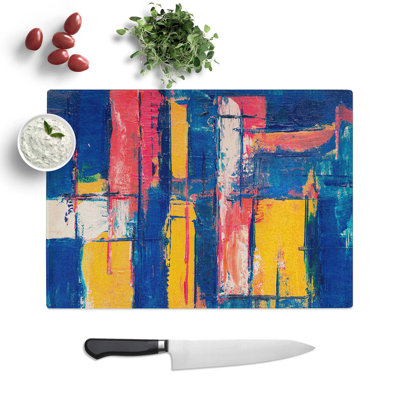 Tempered Glass Art Painting Vol.366 Chopping Board