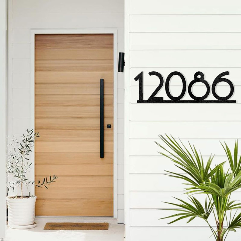 Décoration murale d'extérieur personnalisée, H 10 po x l 36 po x P 0,05 po, Oui