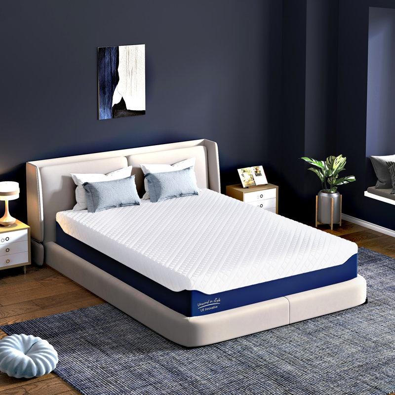 Matelas pour canapé-lit en mousse viscoélastique gélifiée 12 po The Twillery Co.® Ashland, Grand lit