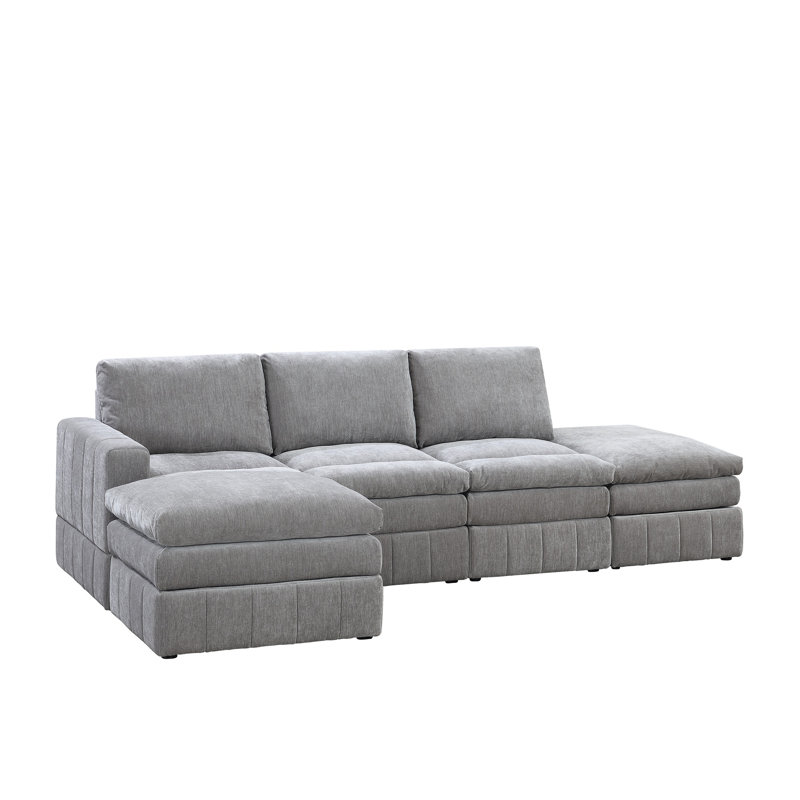 Contemporary 5Pc Modular Sectional Set