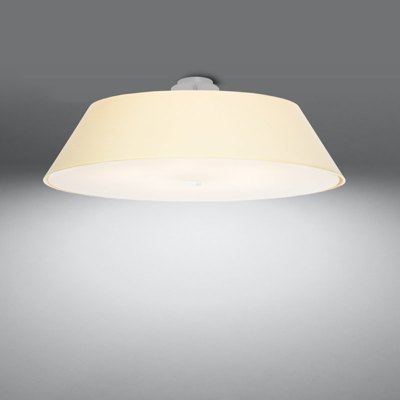 Cervin Flush Mount, Black, 18cm H x 60cm W x 60cm