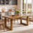 63" Live Edge Solid Wood Dining Table