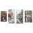 "Eiffel View From Charlie's Cafe" par Ruane Manning, ensemble de 4 reproductions sur toiles-63563085