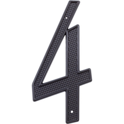 0.0625'' H Weather Resistant Metal House Number