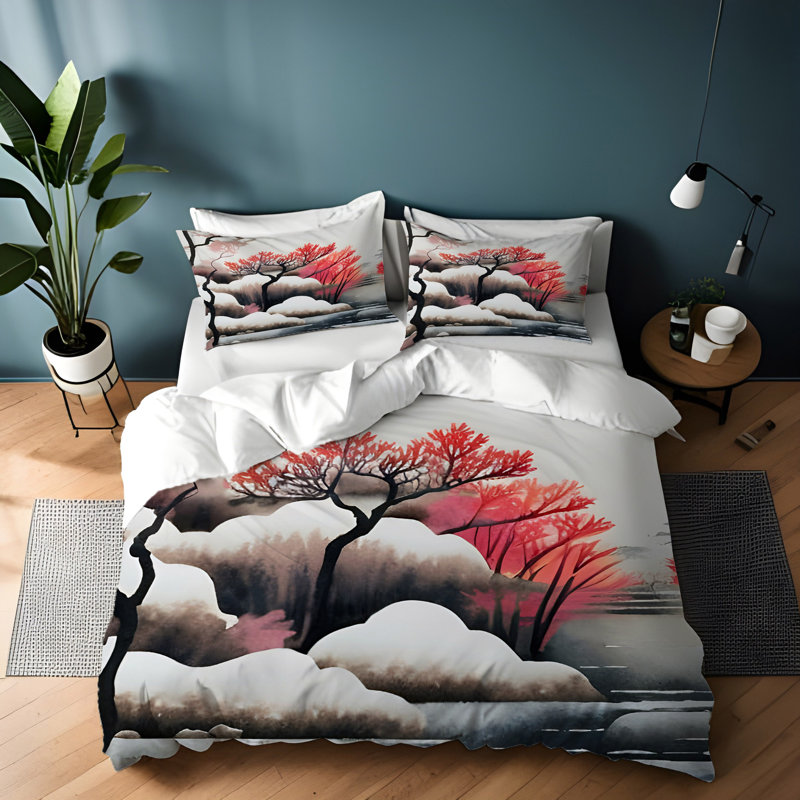 Polyester Duvet Cover, King Duvet Cover + 2 King Shams