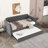 Twin Size Upholstered Daybed With Trundle And USB Charging Design, Velvet Upholstered Daybed Frame, Twin Sofa Bed For Living Room Bedroom, No Box Spring Needed,Plush Velvet Fabric-1828184538