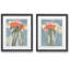 « Poppy spray I », ensemble de 2 reproductions d’art encadrées sur papier