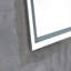 Miroir de salle de bain à DEL 36 po x 36 po avec façade, miroir de meuble-lavabo mural, anti-buée, mémoire, 3 couleurs, réglable en continu