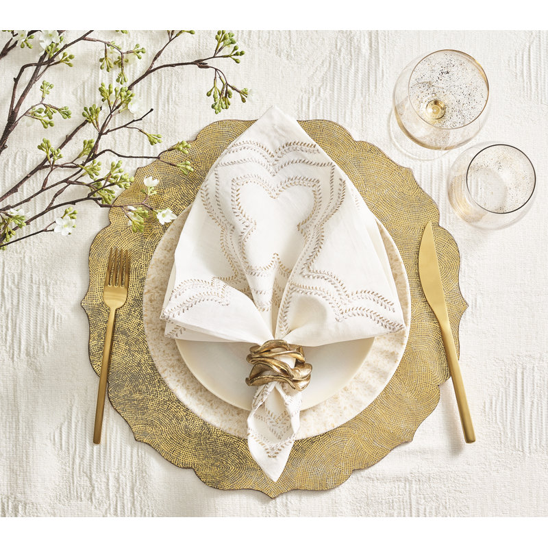 Flux Napkin Ring, Gold