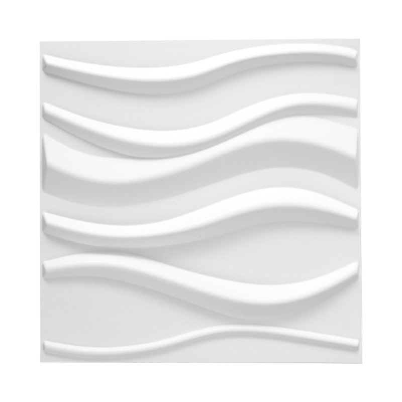 Anessia 50 cm x 50 cm 3D Wall Panel in White (12-pack)
