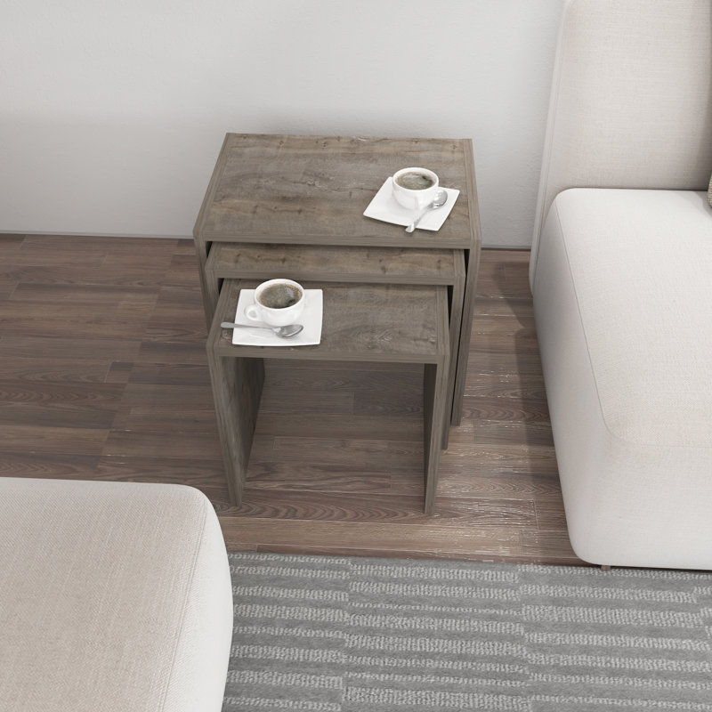 Acampo Nesting Tables, Dark Coffee